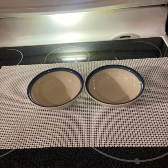 Pfaltzgraff Northwinds 2 Cereal Soup Bowls Stoneware Dishes Vintage - Picture 3 of 4